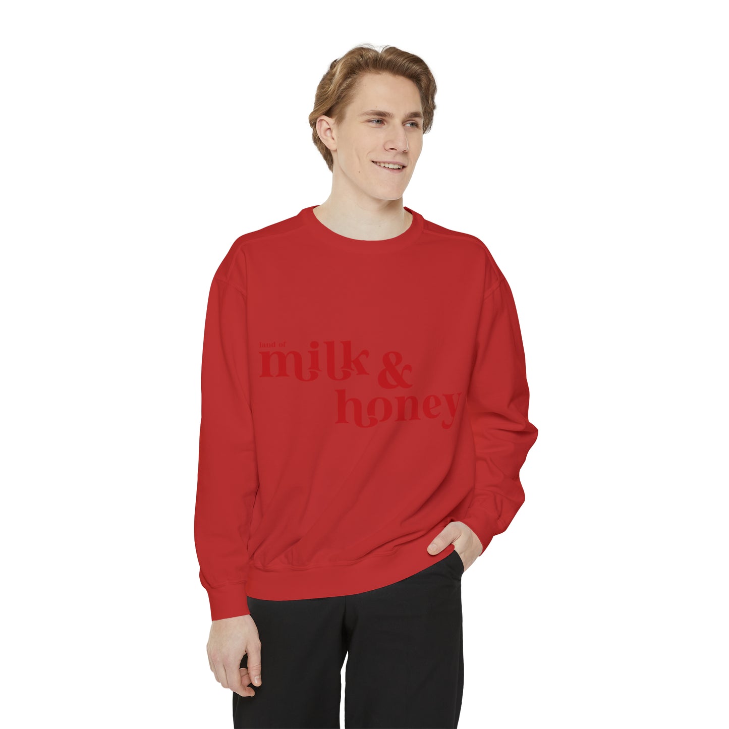 Milk and Honey Unisex Garment-Dyed Sweatshirt