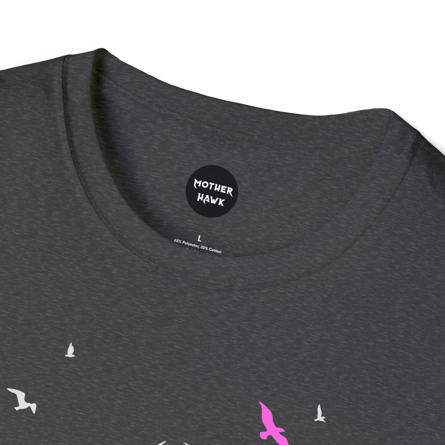 Loam Vixen Unisex Softstyle T-Shirt (white and pink)