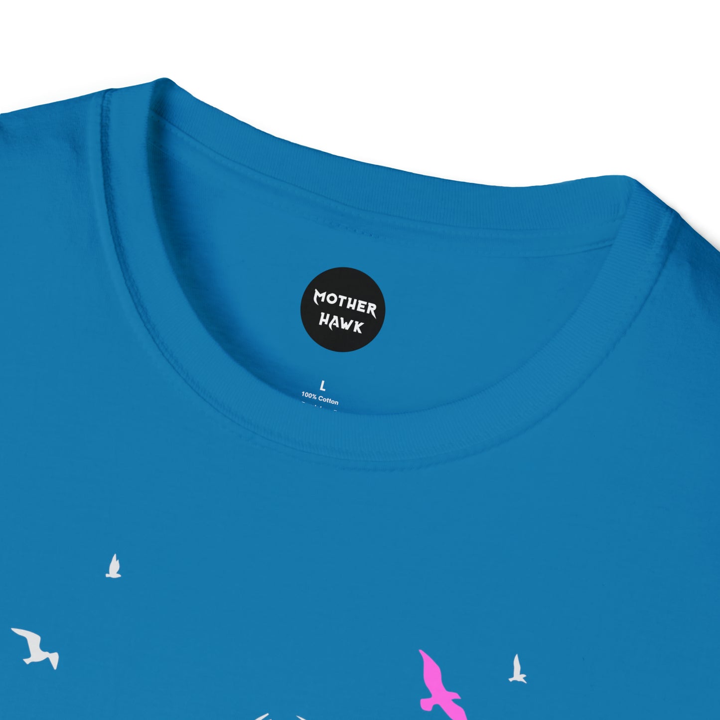 Loam Vixen Unisex Softstyle T-Shirt (white and pink)