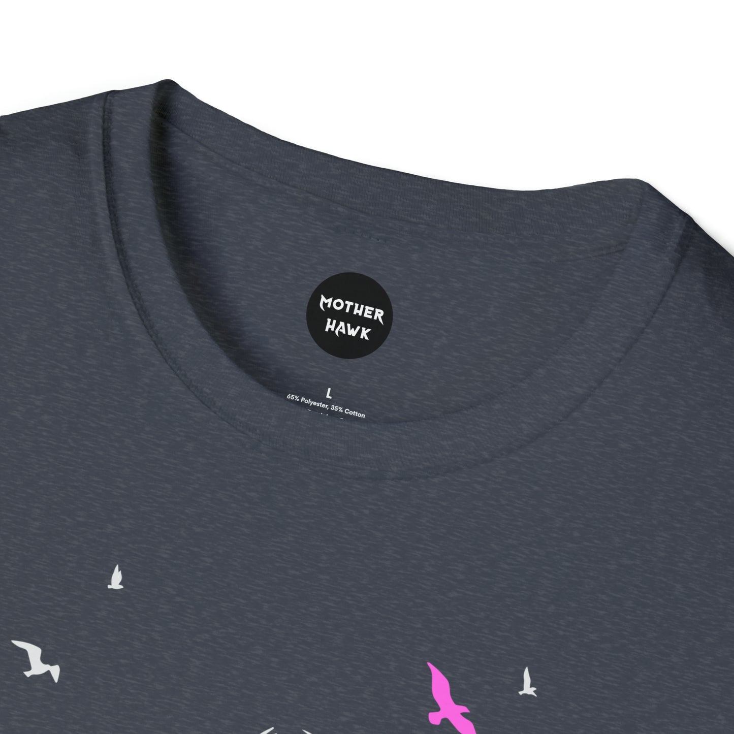 Loam Vixen Unisex Softstyle T-Shirt (white and pink)