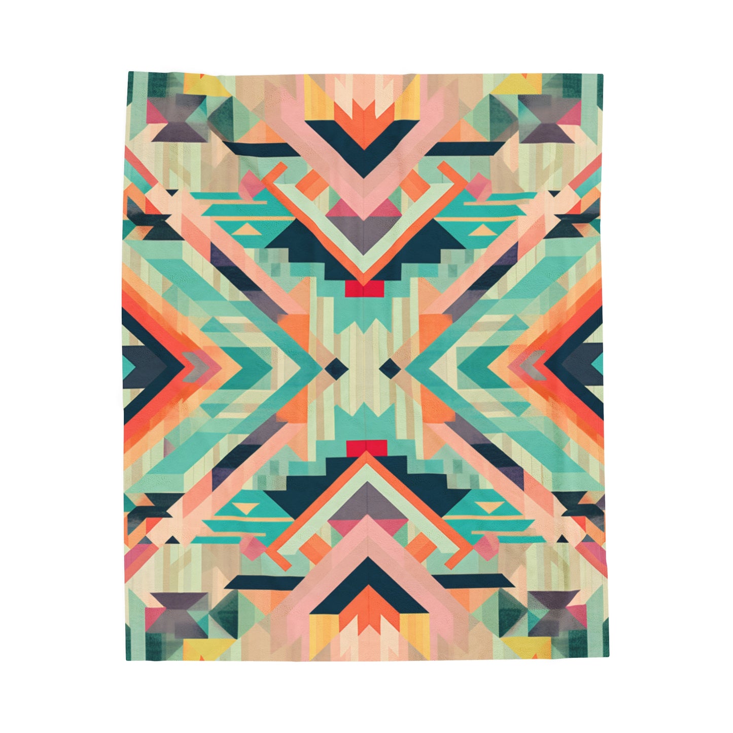 Mayan Pastel Velveteen Plush Blanket