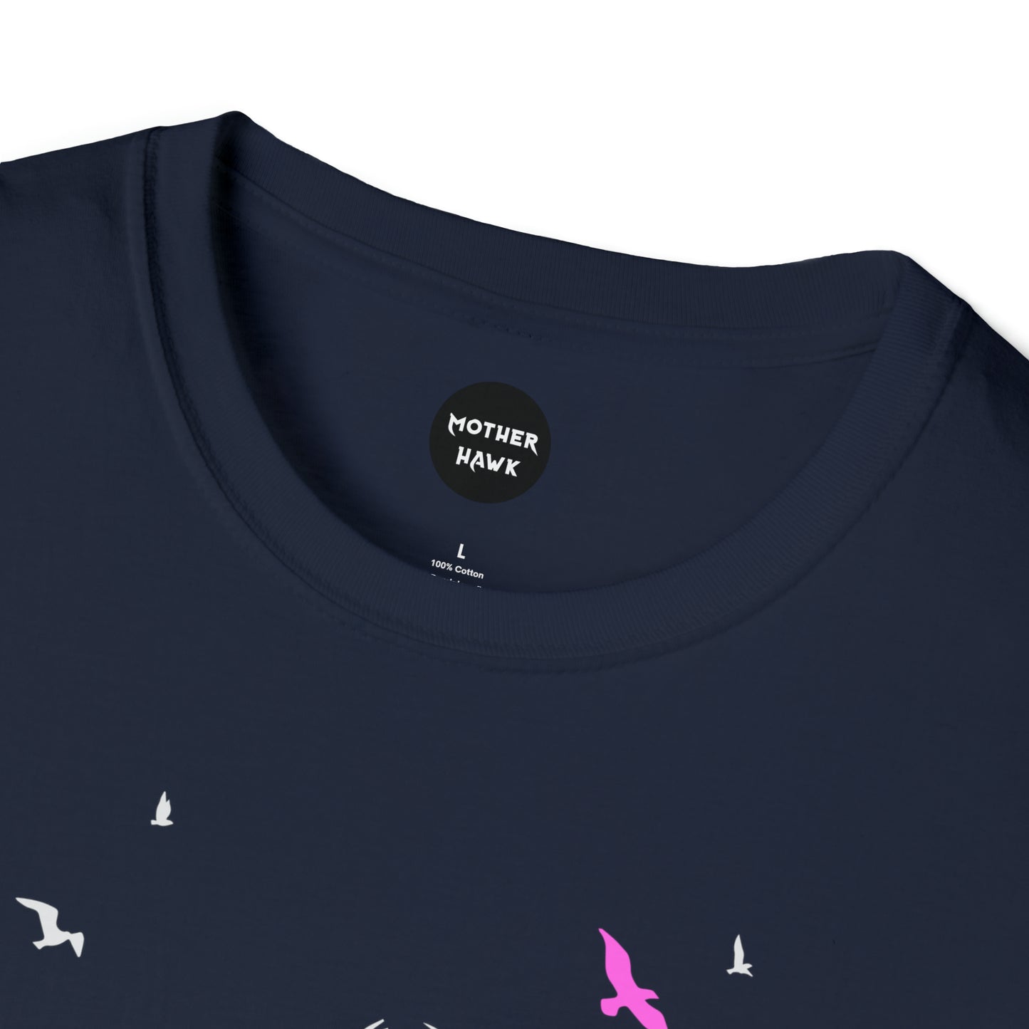Loam Vixen Unisex Softstyle T-Shirt (white and pink)