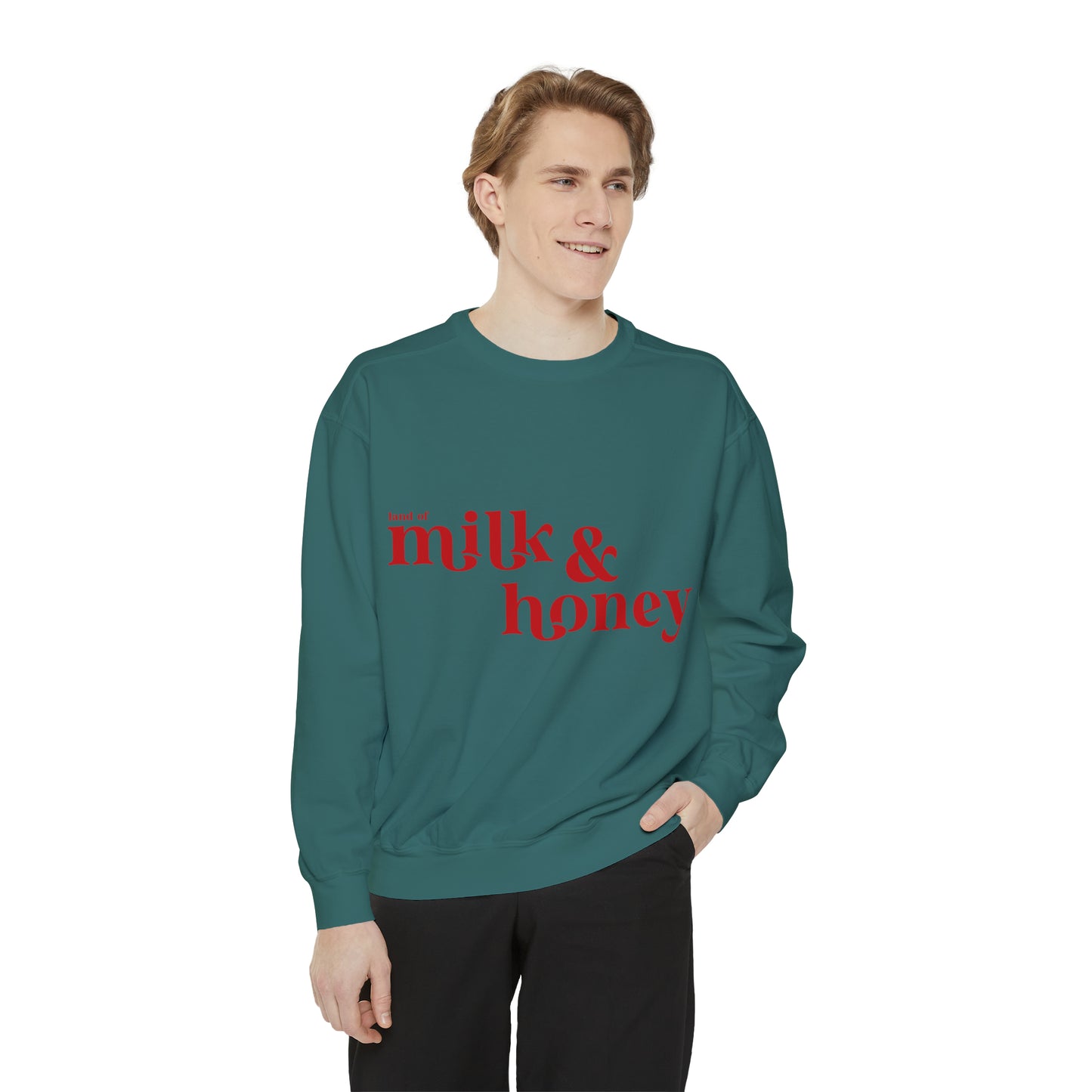 Milk and Honey Unisex Garment-Dyed Sweatshirt