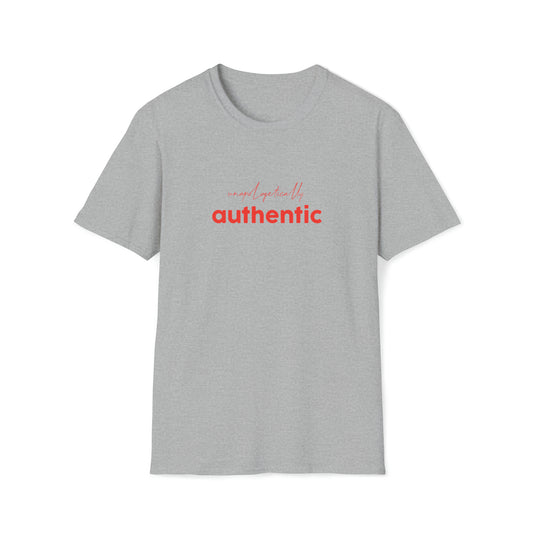 Unapologetically Authentic Red Unisex Softstyle T-Shirt