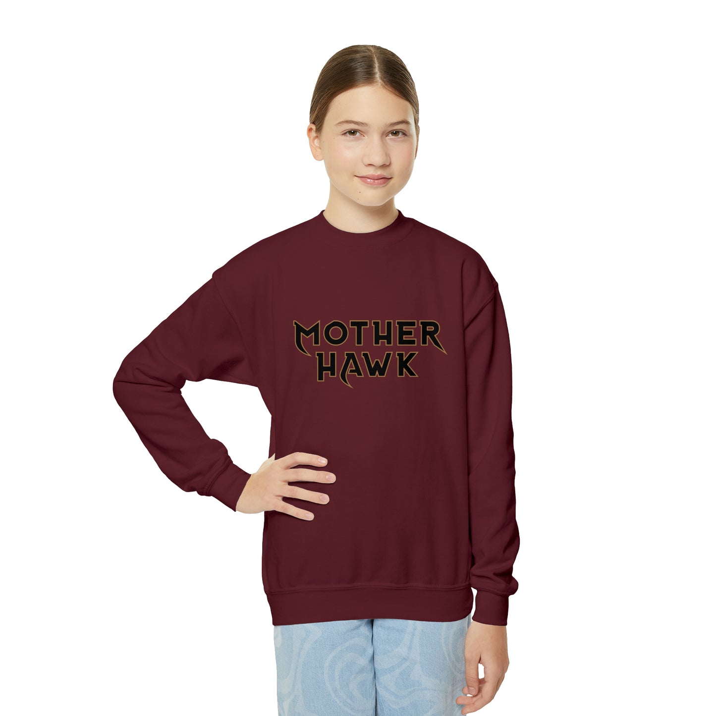 Mother Hawk Youth Crewneck Sweatshirt