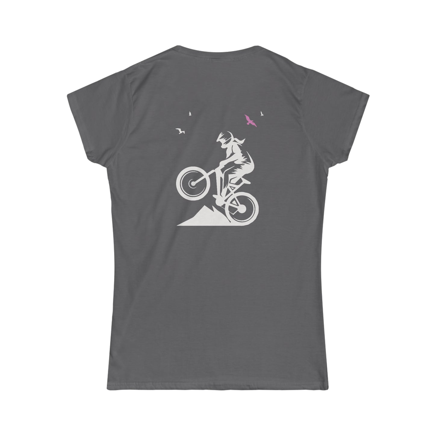 Loam Vixen Women's Softstyle Tee (white and pink)