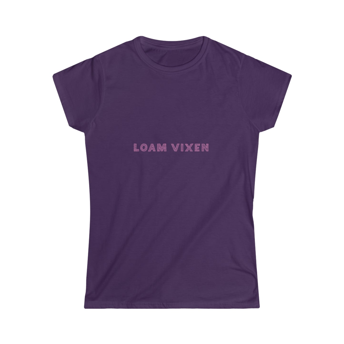 Loam Vixen Women's Softstyle Tee (white and pink)