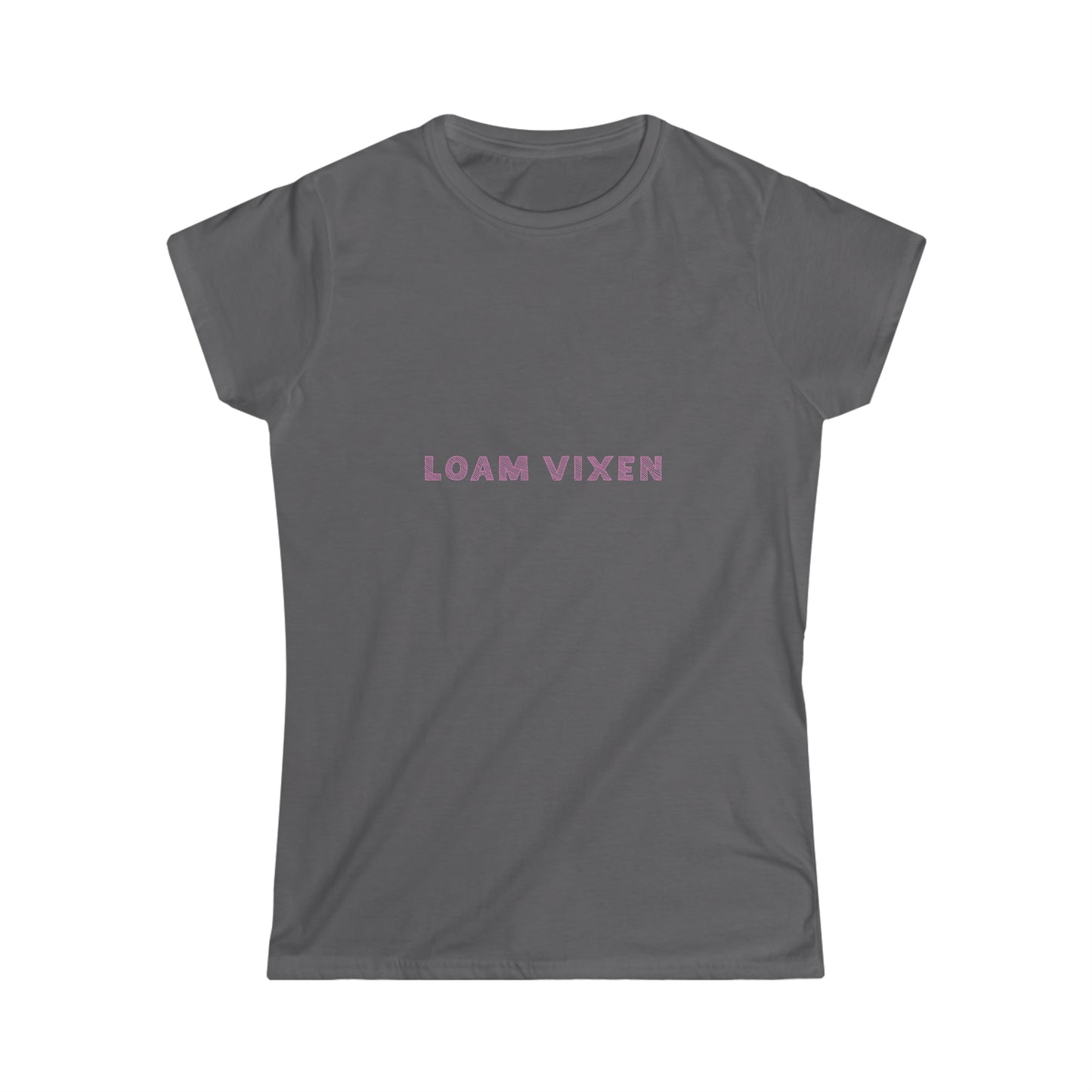 Loam Vixen Women's Softstyle Tee (white and pink)
