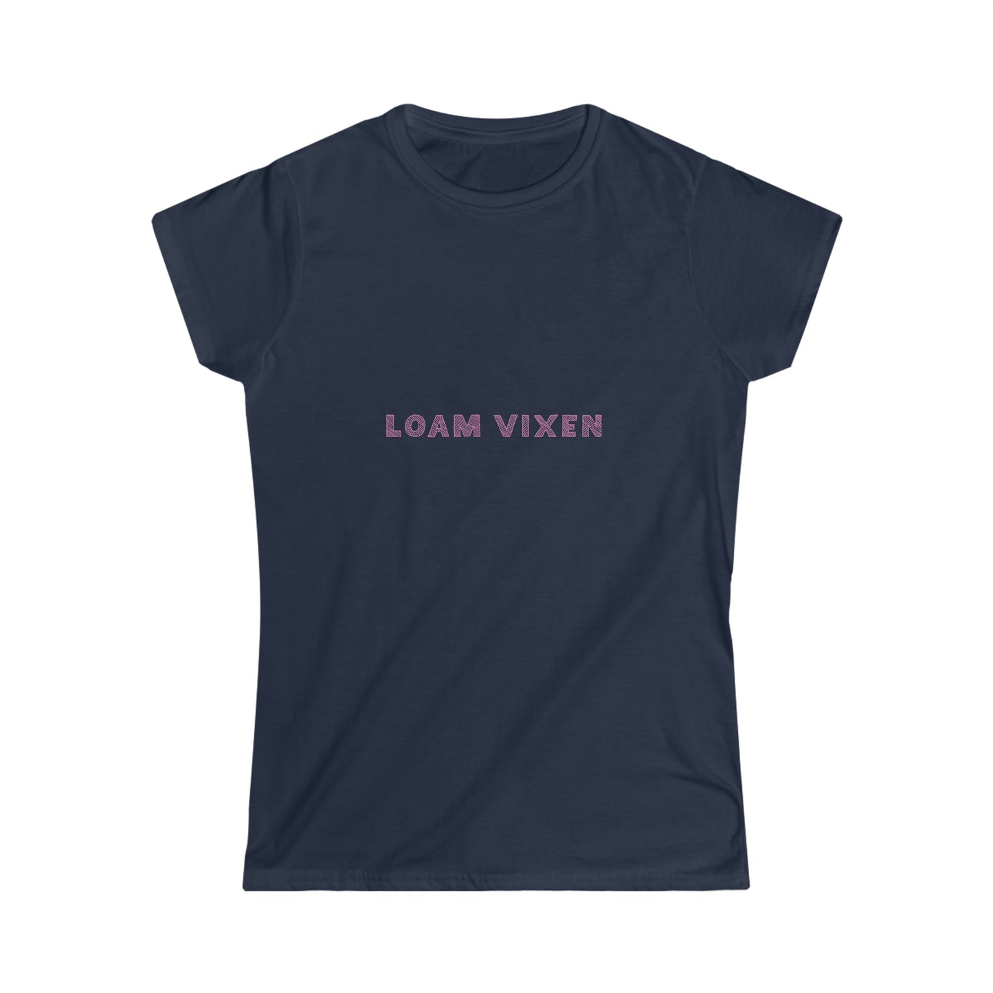 Loam Vixen Women's Softstyle Tee (white and pink)