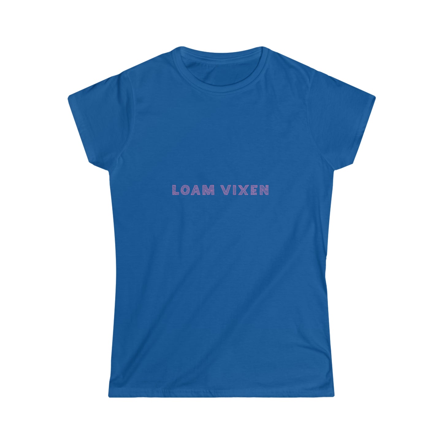 Loam Vixen Women's Softstyle Tee (white and pink)
