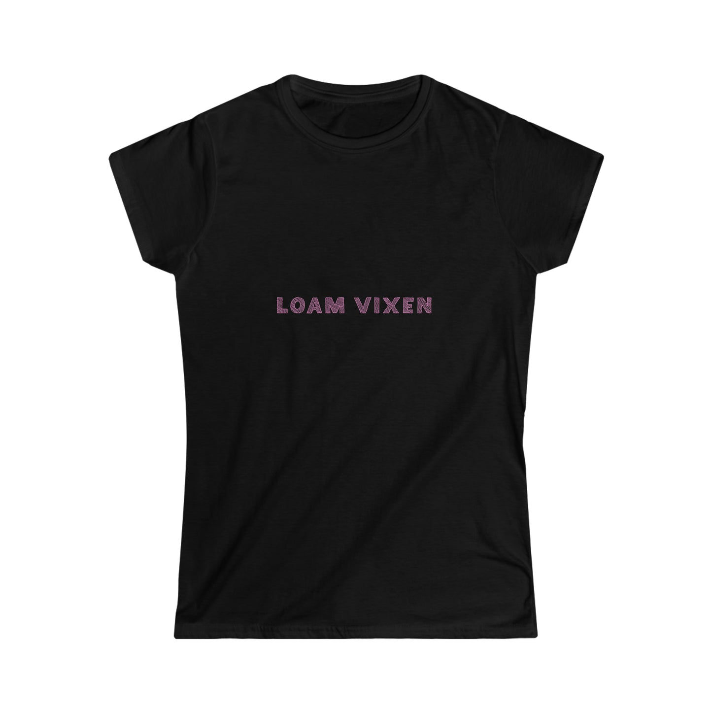 Loam Vixen Women's Softstyle Tee (white and pink)