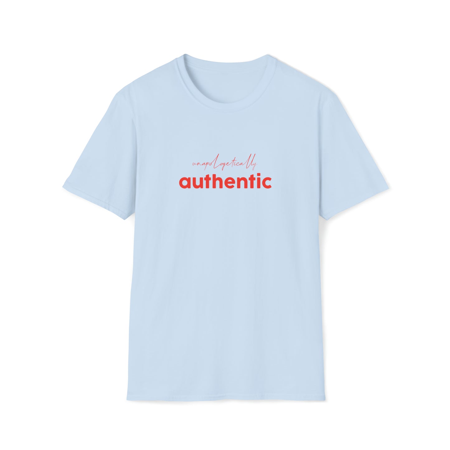 Unapologetically Authentic Red Unisex Softstyle T-Shirt
